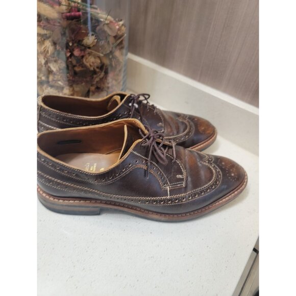 Allen Edmonds Boardwalk Shoes Brown Leather Derby Mens Size 9 D Dress Lace main image 9
